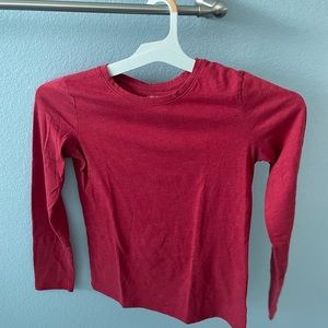 RED LONG SLEEVE TEE